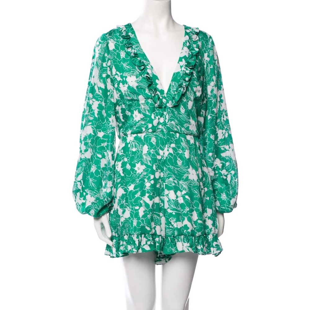 Alexis Cerca Romper in Emerald Floral